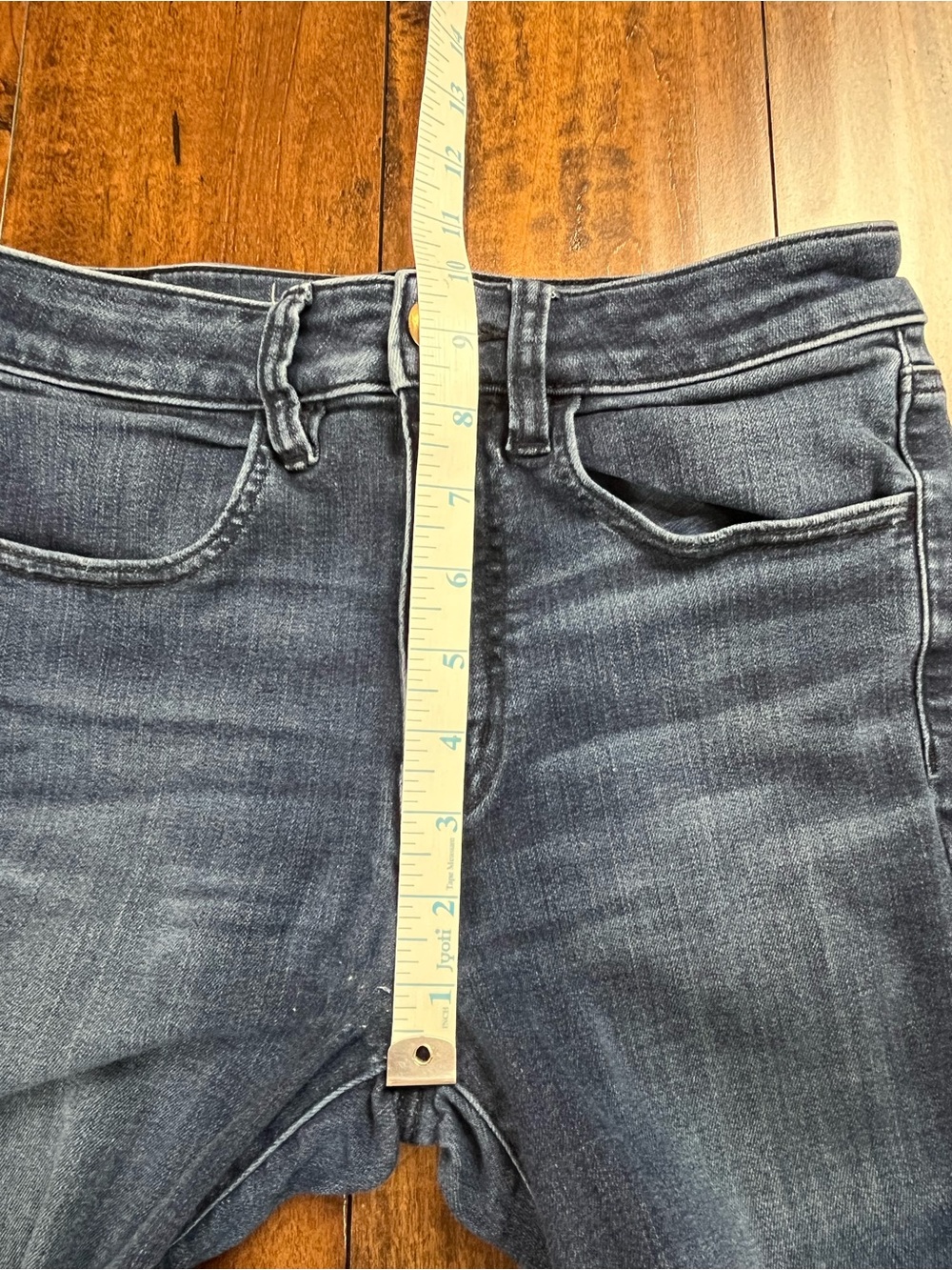 American Eagle Super Stretch Hi-Rise Jegging Blue Denim Women's Size 6 X-Long. - Picture 9 of 14